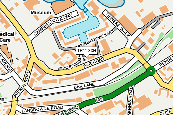 TR11 3XH map - OS OpenMap – Local (Ordnance Survey)