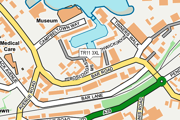 TR11 3XL map - OS OpenMap – Local (Ordnance Survey)