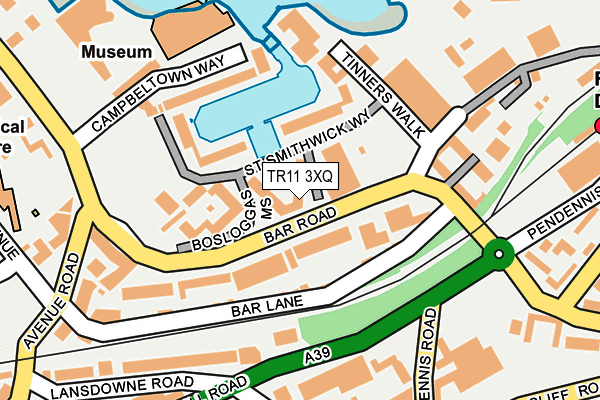 TR11 3XQ map - OS OpenMap – Local (Ordnance Survey)