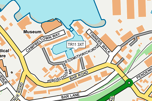 TR11 3XT map - OS OpenMap – Local (Ordnance Survey)