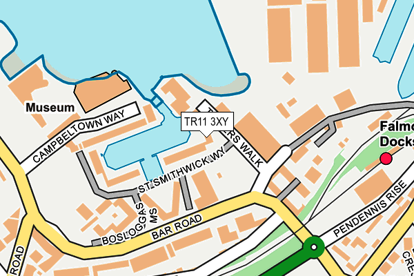 TR11 3XY map - OS OpenMap – Local (Ordnance Survey)