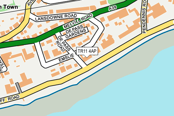 TR11 4AP map - OS OpenMap – Local (Ordnance Survey)