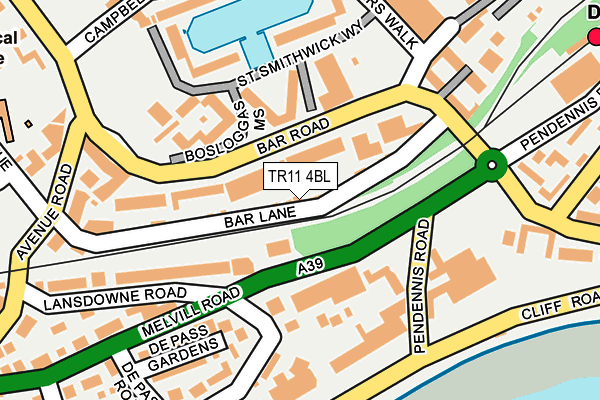 TR11 4BL map - OS OpenMap – Local (Ordnance Survey)