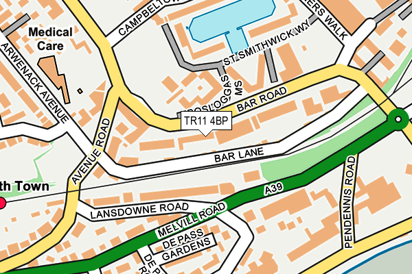 TR11 4BP map - OS OpenMap – Local (Ordnance Survey)