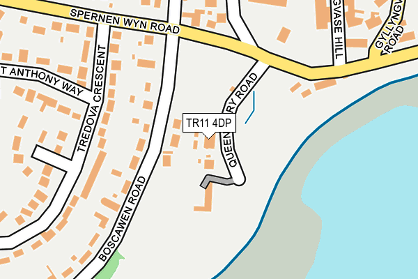 TR11 4DP map - OS OpenMap – Local (Ordnance Survey)