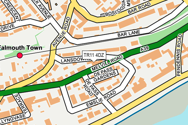 TR11 4DZ map - OS OpenMap – Local (Ordnance Survey)