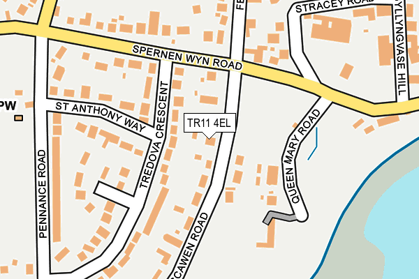 TR11 4EL map - OS OpenMap – Local (Ordnance Survey)