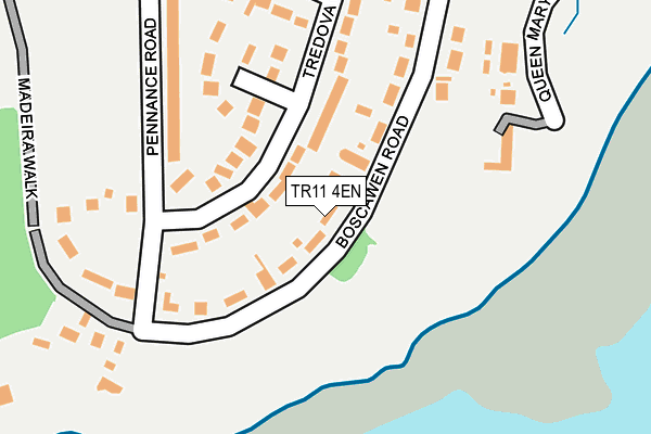 TR11 4EN map - OS OpenMap – Local (Ordnance Survey)