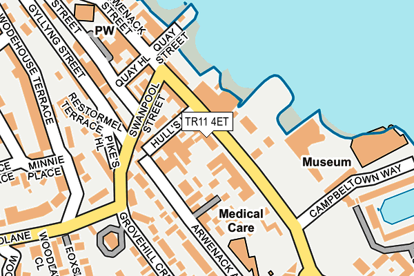 TR11 4ET map - OS OpenMap – Local (Ordnance Survey)