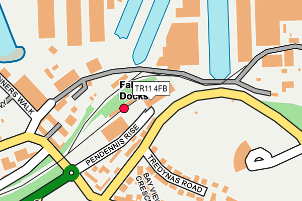TR11 4FB map - OS OpenMap – Local (Ordnance Survey)