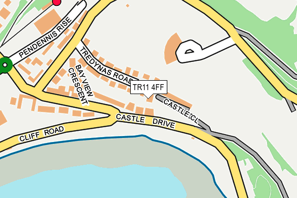 TR11 4FF map - OS OpenMap – Local (Ordnance Survey)
