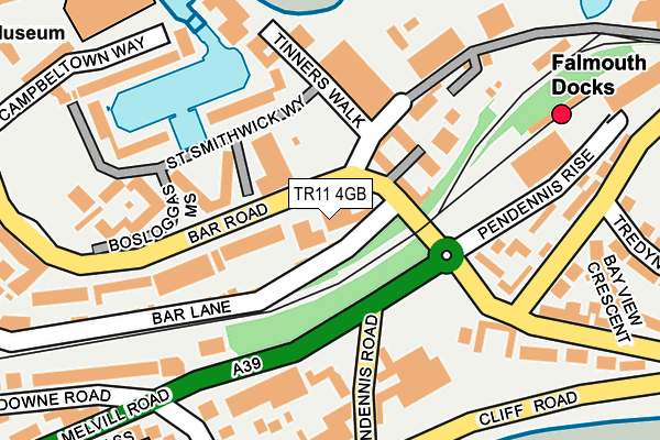 TR11 4GB map - OS OpenMap – Local (Ordnance Survey)