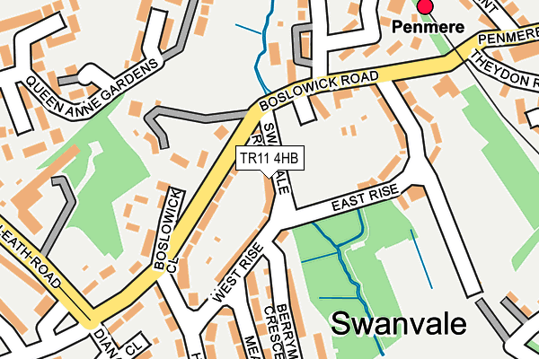 TR11 4HB map - OS OpenMap – Local (Ordnance Survey)