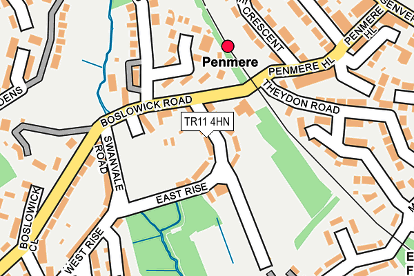TR11 4HN map - OS OpenMap – Local (Ordnance Survey)