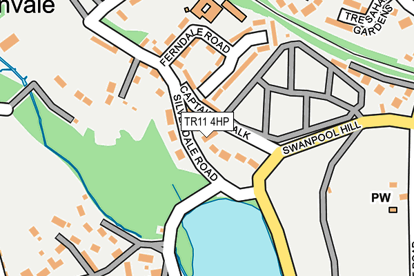 TR11 4HP map - OS OpenMap – Local (Ordnance Survey)