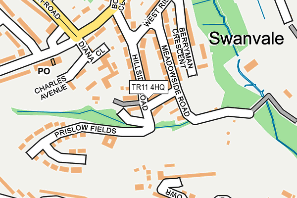 TR11 4HQ map - OS OpenMap – Local (Ordnance Survey)