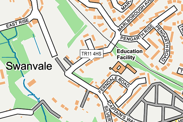 TR11 4HS map - OS OpenMap – Local (Ordnance Survey)