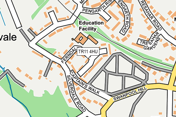 TR11 4HU map - OS OpenMap – Local (Ordnance Survey)