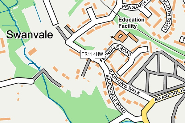 TR11 4HW map - OS OpenMap – Local (Ordnance Survey)