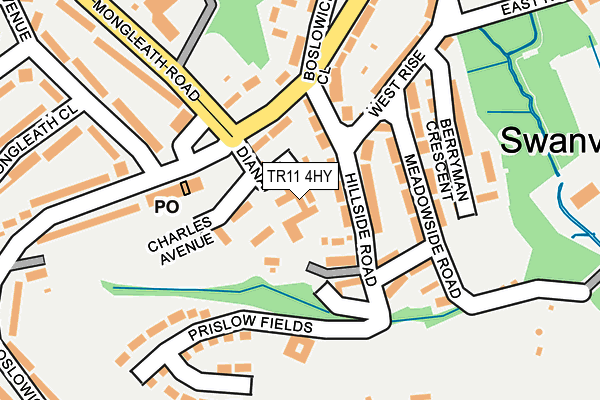 TR11 4HY map - OS OpenMap – Local (Ordnance Survey)