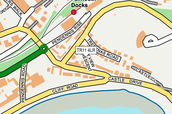 TR11 4LR map - OS OpenMap – Local (Ordnance Survey)