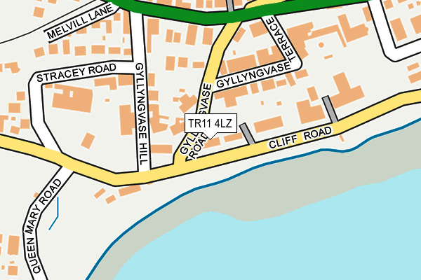 TR11 4LZ map - OS OpenMap – Local (Ordnance Survey)