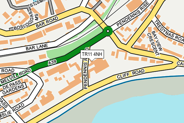 TR11 4NH map - OS OpenMap – Local (Ordnance Survey)