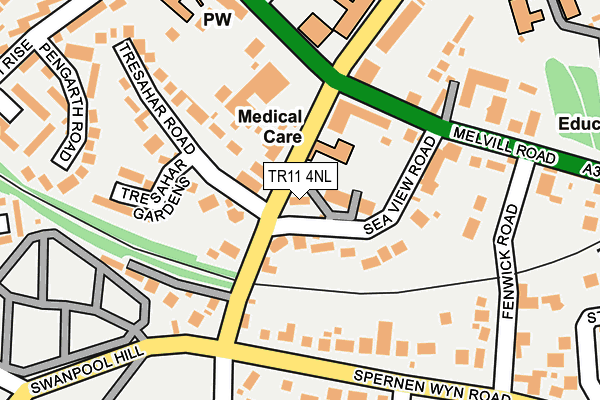 TR11 4NL map - OS OpenMap – Local (Ordnance Survey)