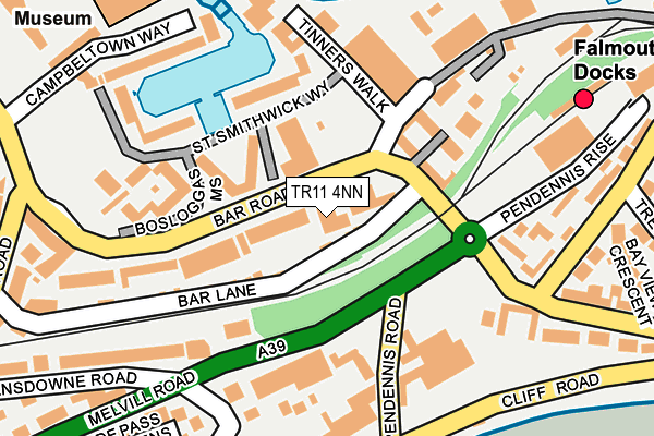 TR11 4NN map - OS OpenMap – Local (Ordnance Survey)