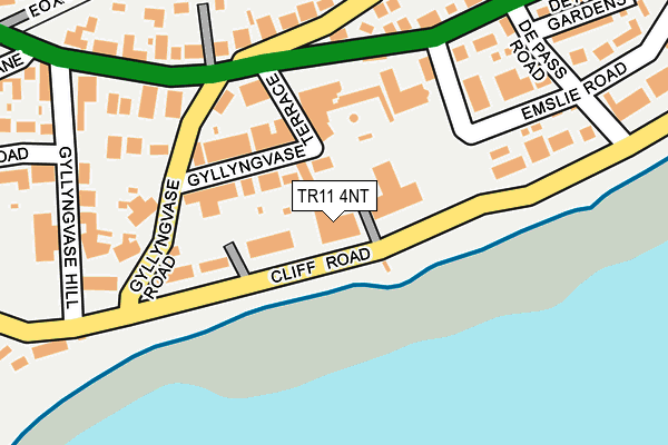 TR11 4NT map - OS OpenMap – Local (Ordnance Survey)