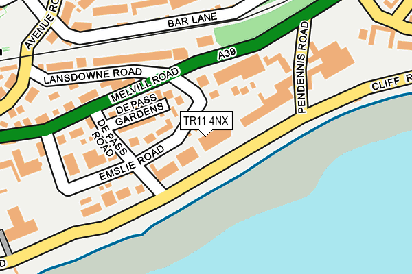 TR11 4NX map - OS OpenMap – Local (Ordnance Survey)