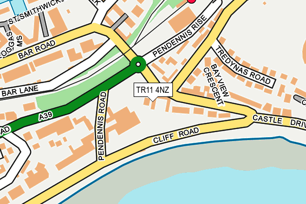 TR11 4NZ map - OS OpenMap – Local (Ordnance Survey)
