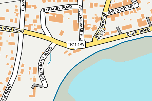 TR11 4PA map - OS OpenMap – Local (Ordnance Survey)