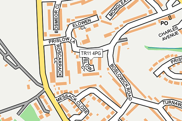TR11 4PG map - OS OpenMap – Local (Ordnance Survey)