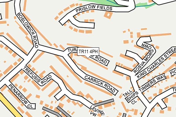 TR11 4PH map - OS OpenMap – Local (Ordnance Survey)