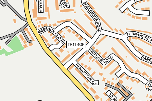 TR11 4QF map - OS OpenMap – Local (Ordnance Survey)