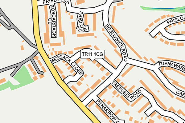 TR11 4QG map - OS OpenMap – Local (Ordnance Survey)
