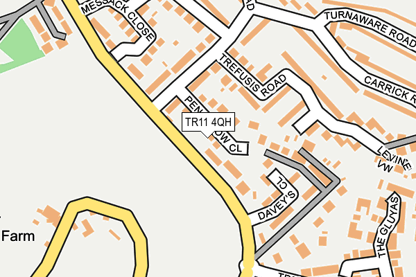 TR11 4QH map - OS OpenMap – Local (Ordnance Survey)