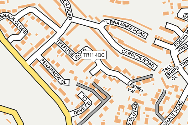TR11 4QQ map - OS OpenMap – Local (Ordnance Survey)