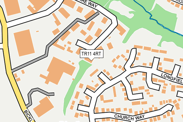 TR11 4RT map - OS OpenMap – Local (Ordnance Survey)