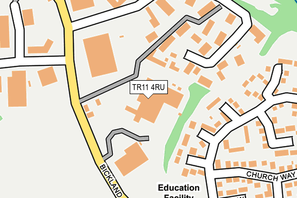TR11 4RU map - OS OpenMap – Local (Ordnance Survey)