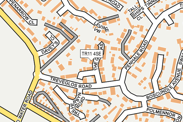 TR11 4SE map - OS OpenMap – Local (Ordnance Survey)