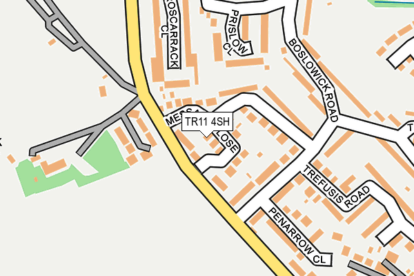 TR11 4SH map - OS OpenMap – Local (Ordnance Survey)