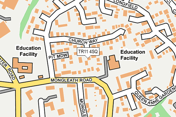 TR11 4SQ map - OS OpenMap – Local (Ordnance Survey)