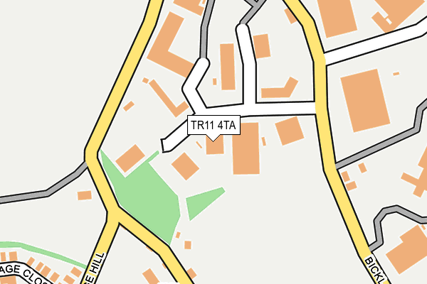 TR11 4TA map - OS OpenMap – Local (Ordnance Survey)