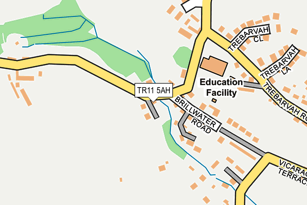 TR11 5AH map - OS OpenMap – Local (Ordnance Survey)