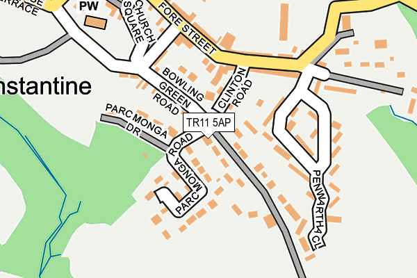 TR11 5AP map - OS OpenMap – Local (Ordnance Survey)