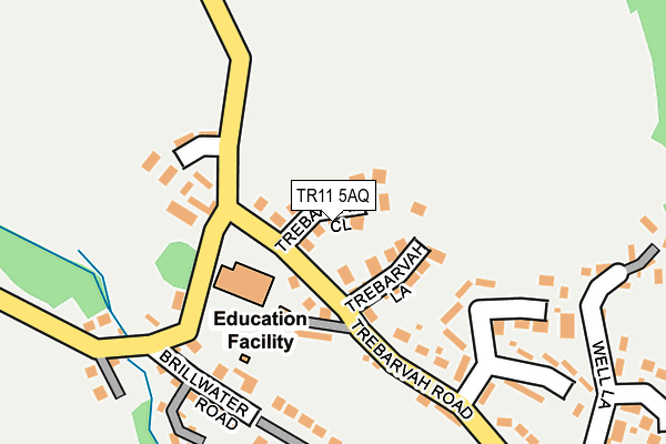 TR11 5AQ map - OS OpenMap – Local (Ordnance Survey)