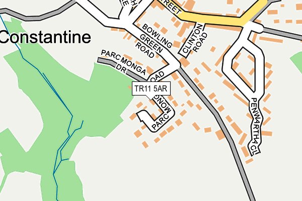 TR11 5AR map - OS OpenMap – Local (Ordnance Survey)