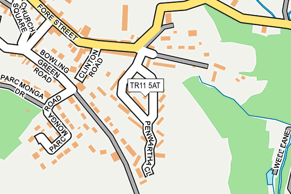 TR11 5AT map - OS OpenMap – Local (Ordnance Survey)